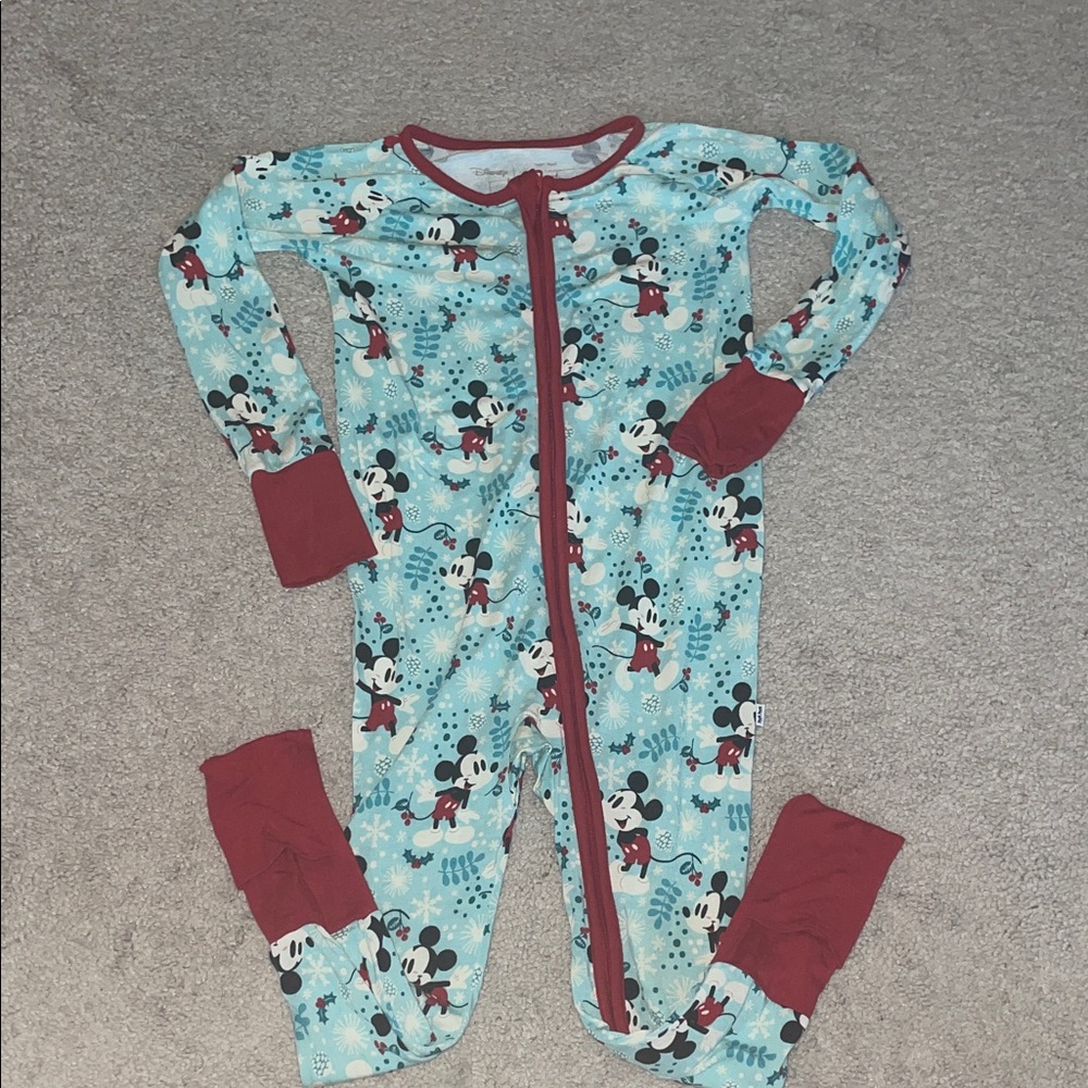 EUC Little Sleepies Disney Holiday Zippy